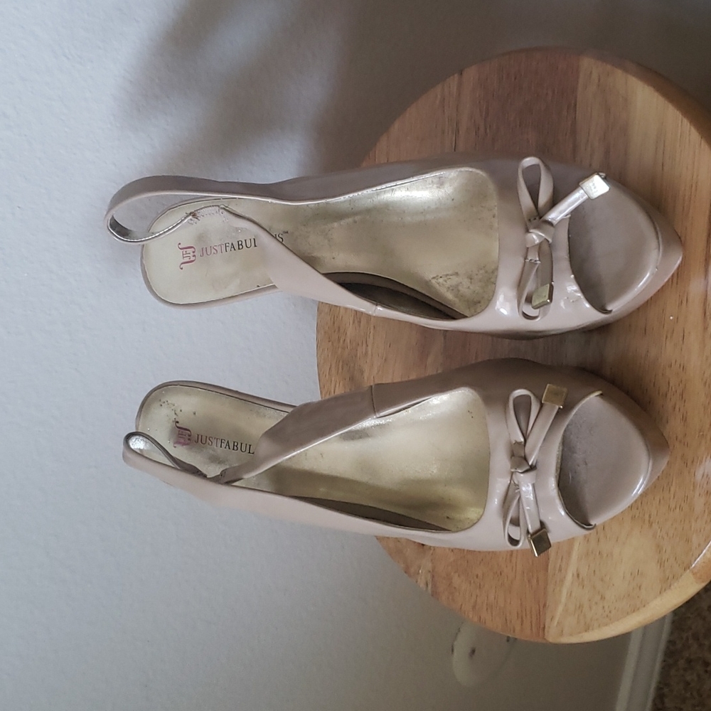 Peep toe heels